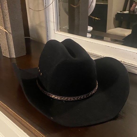 Mexican Made Cowboy Hat with Braided Band - Picture 5 of 10